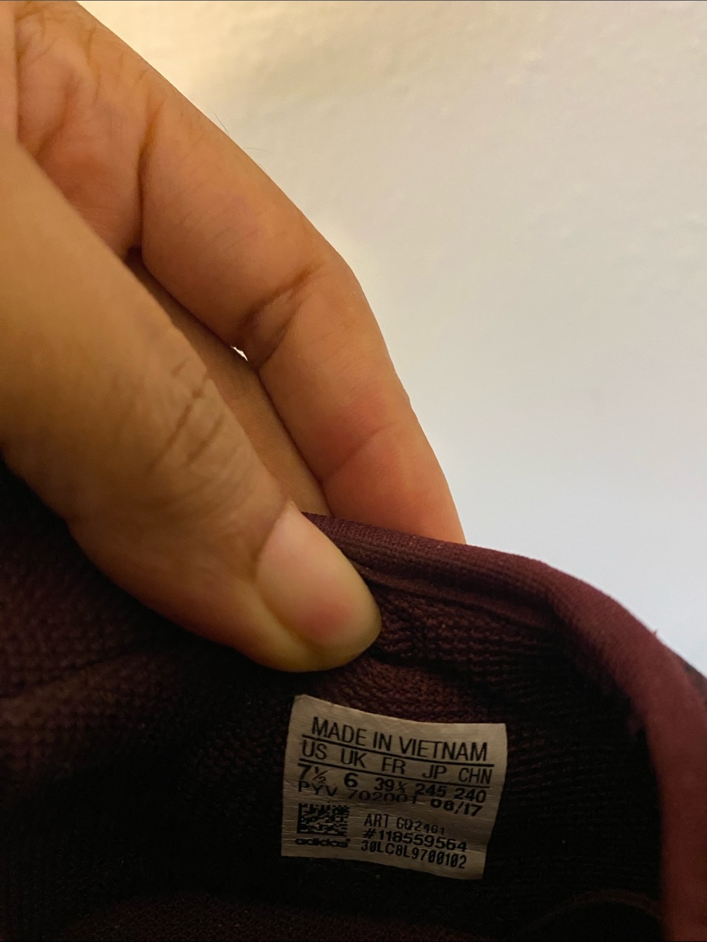 Adidas Burgundy Athletic Shoes - Picture 3 of 17